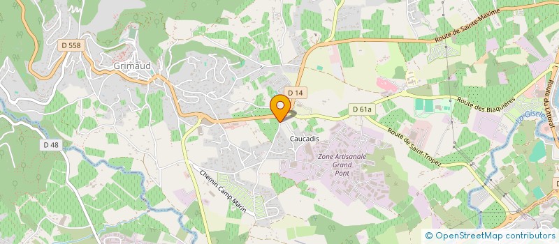 localisation de l'entreprise LARENZA à GRIMAUD