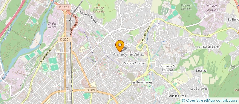 localisation de l'entreprise LARES HOLDING à ANNECY