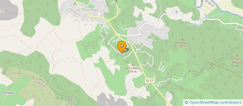 localisation de l'entreprise LAREUM  LE THORONET