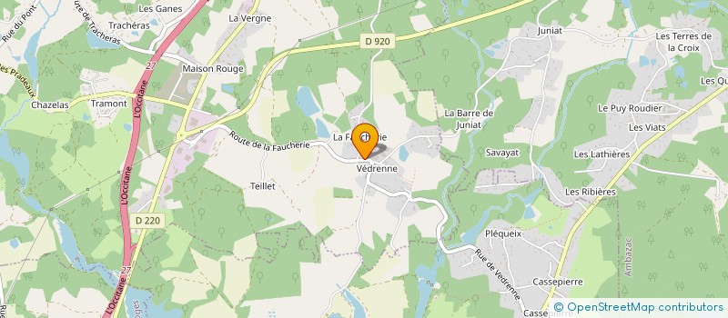 localisation de l'entreprise LAREYLIO à BONNAC-LA-COTE
