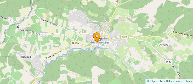 localisation de l'entreprise LARGADE CORNICHE SAUVIOU  LA TOUR D'AIGUES