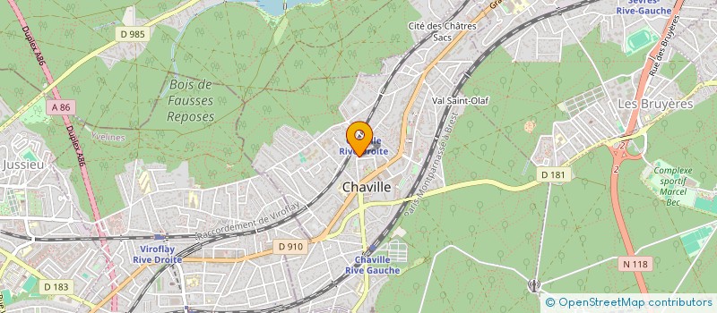 localisation de l'entreprise LARGE à CHAVILLE
