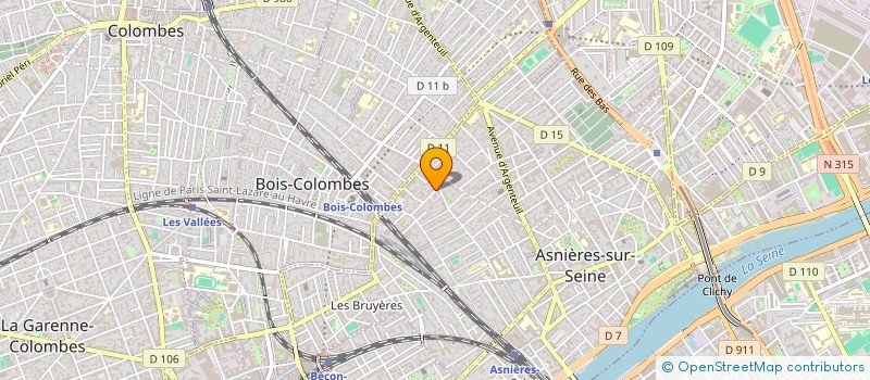 localisation de l'entreprise LARGE EXPRESS  ASNIERES-SUR-SEINE