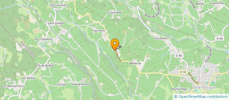 localisation de l'entreprise LARGE IMMO  VILLIE-MORGON