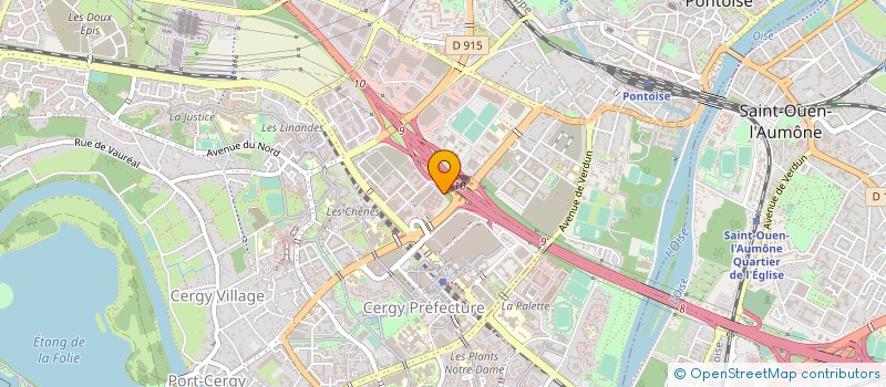 localisation de l'entreprise LARGE SECURITE PRIVEE à CERGY