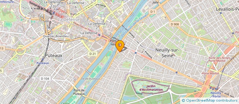 localisation de l'entreprise LARGE WORKS  NEUILLY-SUR-SEINE