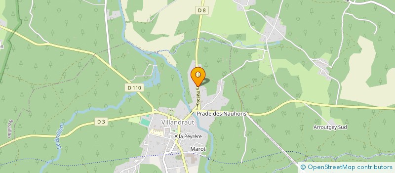 localisation de l'entreprise LARGELABS  VILLANDRAUT