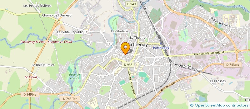 localisation de l'entreprise LARGENTIER  PARTHENAY