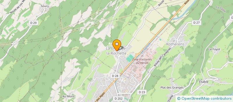 localisation de l'entreprise LARGES  LA CROIX-DE-LA-ROCHETTE