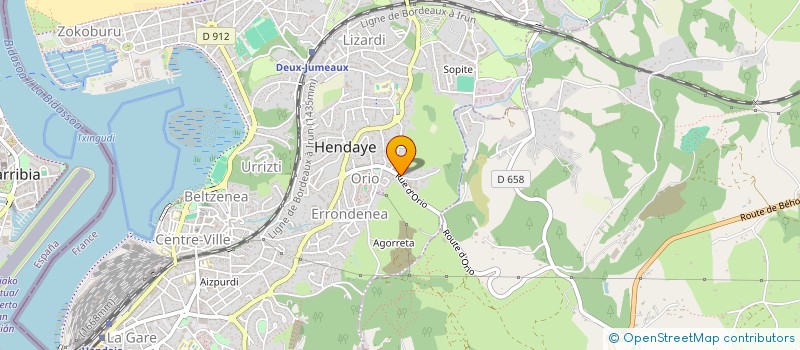 localisation de l'entreprise LARGUANI TRANSPORT à HENDAYE