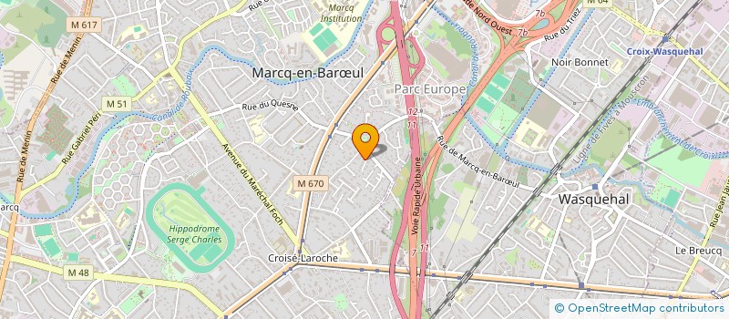 localisation de l'entreprise LARGUETEM à MARCQ-EN-BARŒUL
