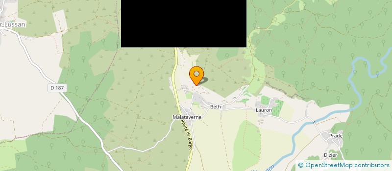 localisation de l'entreprise LARGUIER  BELVEZET