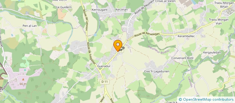 localisation de l'entreprise LARHER  PLEUMEUR-BODOU