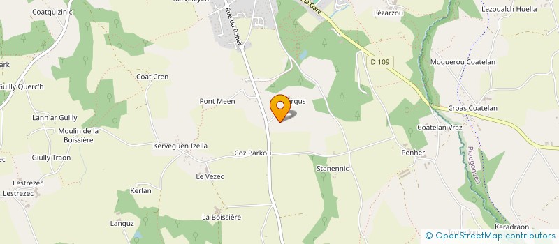 localisation de l'entreprise LARHER ENERGIE  PLOURIN-LES-MORLAIX