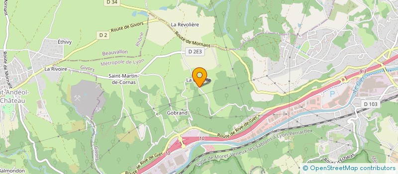 localisation de l'entreprise LARICIO CONSEIL ET PRODUCTION  GIVORS