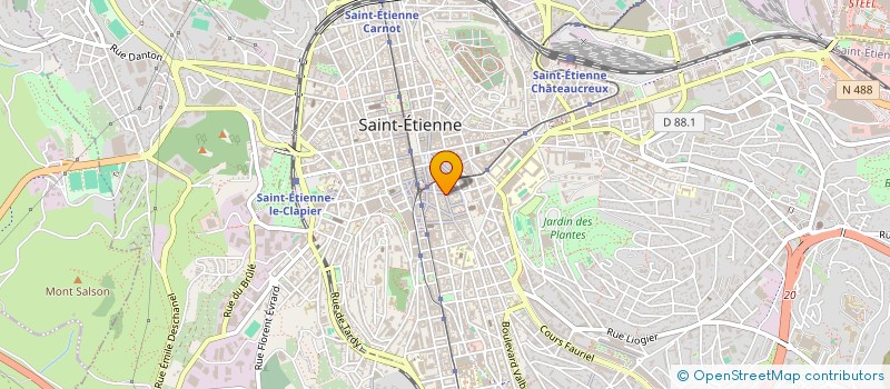 localisation de l'entreprise LARIDIS à SAINT-ETIENNE