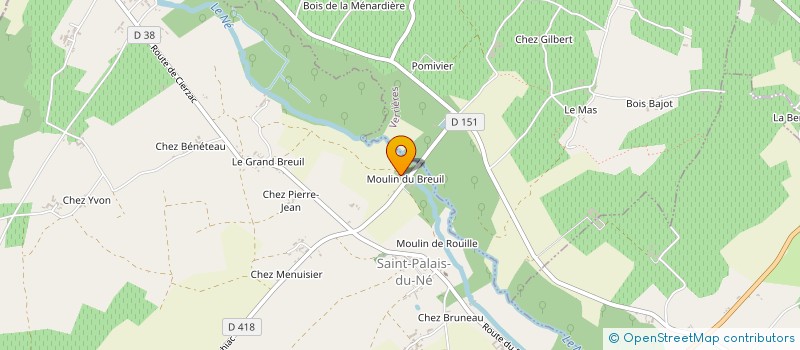 localisation de l'entreprise LARIGNON  SAINT-MEDARD-DE-BARBEZIEUX