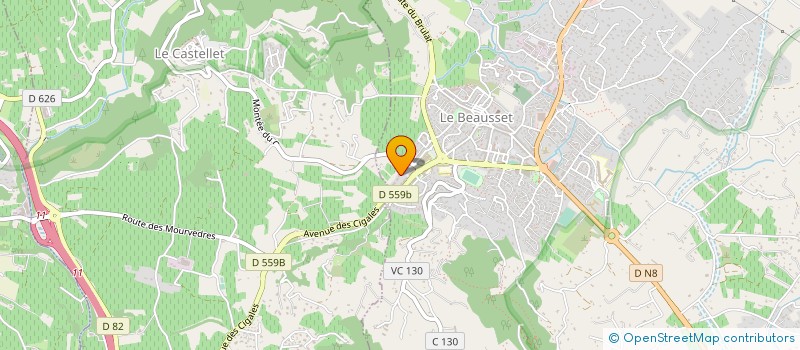 localisation de l'entreprise LARIS  LE BEAUSSET