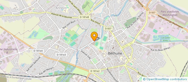 localisation de l'entreprise LARIVAIL  BETHUNE