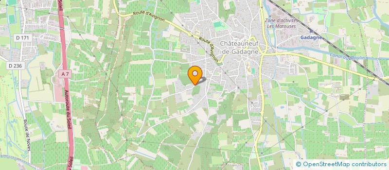 localisation de l'entreprise LARIVIERE PERE ET FILS  CHATEAUNEUF-DE-GADAGNE