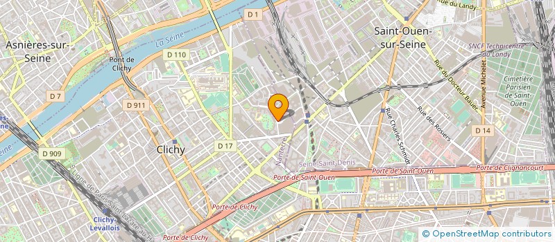 localisation de l'entreprise LARIVIERE VOYAGES à CLICHY