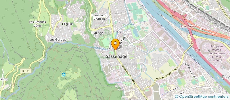 localisation de l'entreprise LARJANI CHAUDRONNERIE MAINTENANCE INDUSTRIEL  SASSENAGE