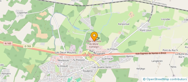 localisation de l'entreprise LARMOR COMPOSANTS  PLOEREN