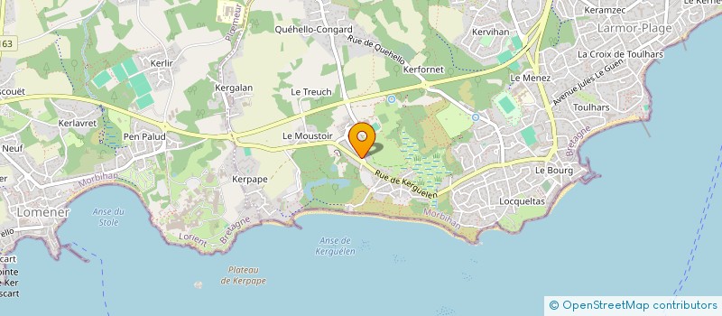 localisation de l'entreprise LARMOR PROPRETE SERVICES à LARMOR-PLAGE