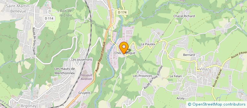 localisation de l'entreprise LARO IMMO  VILLAZ