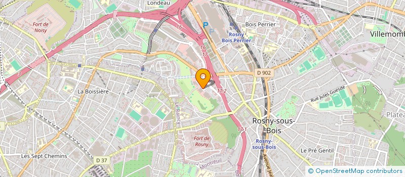 localisation de l'entreprise LAROC  ROSNY-SOUS-BOIS