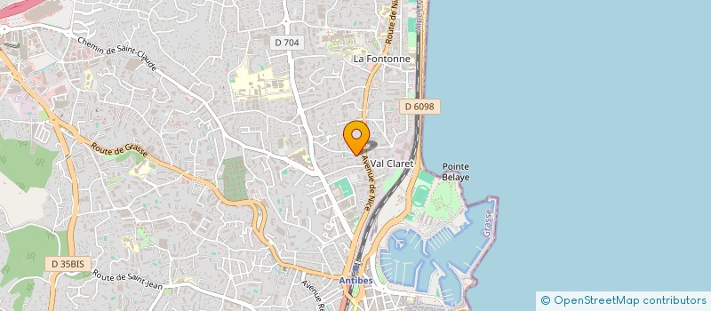 localisation de l'entreprise LAROCA IMMOBILIER à ANTIBES