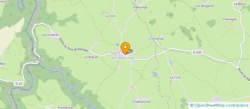 localisation de l'entreprise LAROCHE  SAINT-MARCEL-EN-MARCILLAT