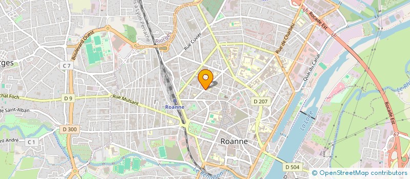 localisation de l'entreprise LAROCHE GESTION PATRIMOINE à ROANNE