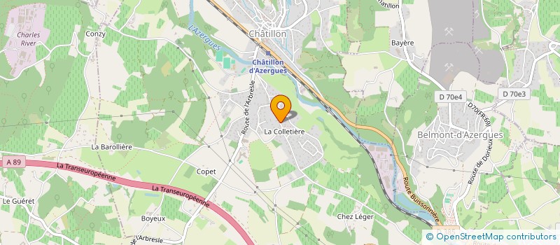 localisation de l'entreprise LAROCHE INVESTISSEMENT à CHATILLON