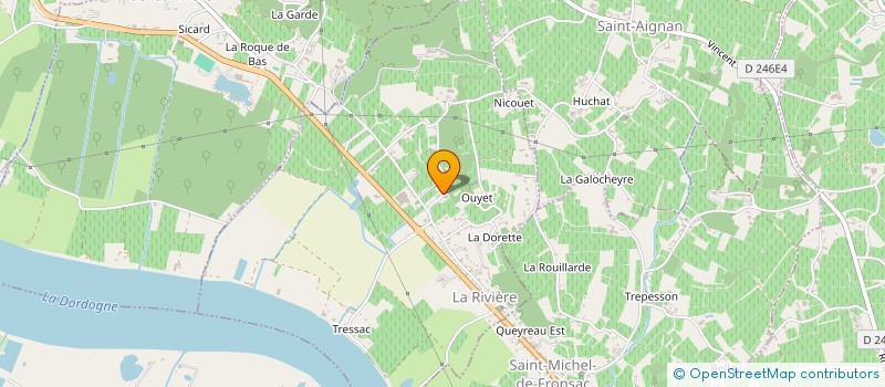 localisation de l'entreprise LAROCHE PIPEAU SARL  LA RIVIERE