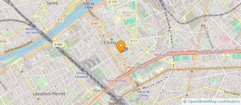 localisation de l'entreprise LAROCHE RENE  CLICHY