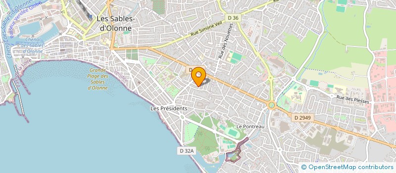 localisation de l'entreprise LAROCHE.REST à LES SABLES-D'OLONNE