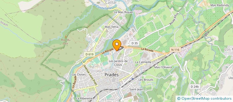 localisation de l'entreprise LAROCHE TOUEILLE à PRADES