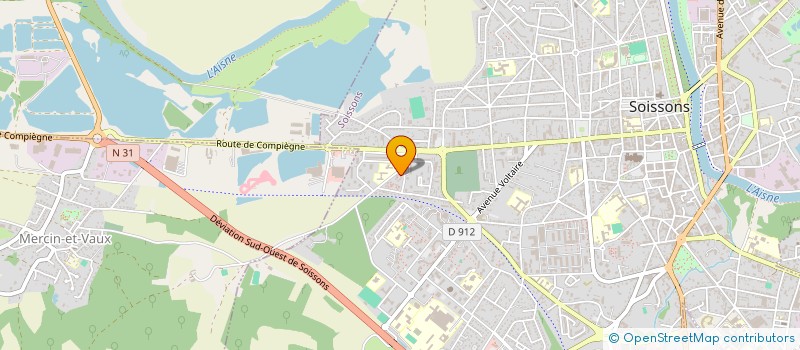 localisation de l'entreprise LAROCHELLE S.A.R.L. à SOISSONS