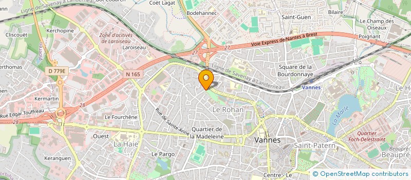 localisation de l'entreprise LAROISEAU RESTO 21 à VANNES