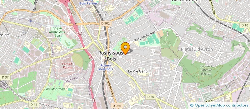 localisation de l'entreprise LAROKEE 2 à ROSNY-SOUS-BOIS