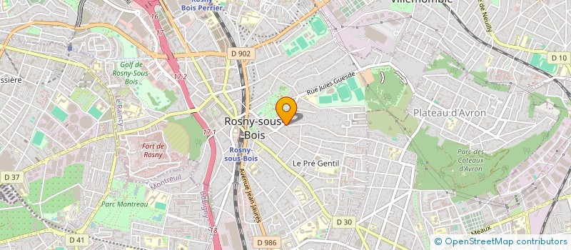 localisation de l'entreprise LAROKEE 4 à ROSNY-SOUS-BOIS