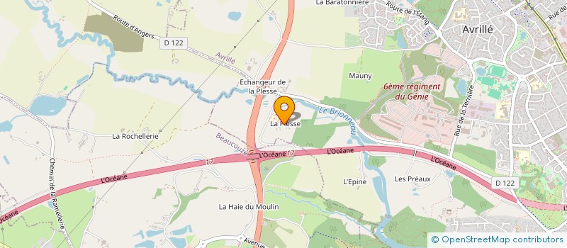 localisation de l'entreprise LAROMA  AVRILLE