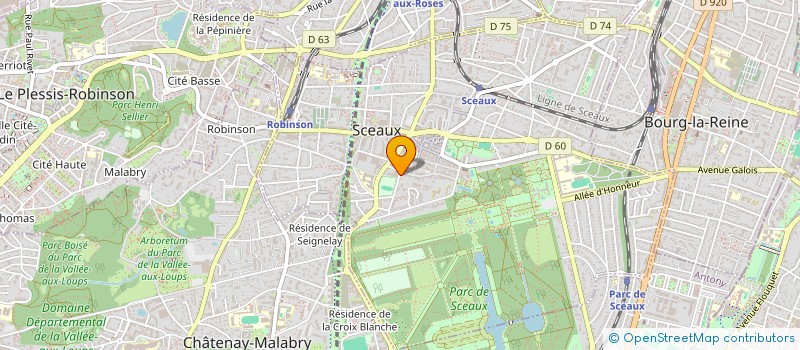 localisation de l'entreprise LAROMA à SCEAUX