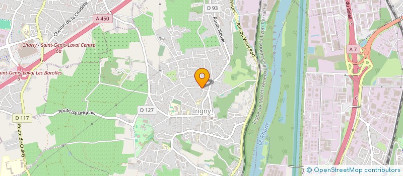 localisation de l'entreprise LAROMANE  IRIGNY