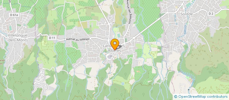 localisation de l'entreprise LAROQUE ARTS ET CULTURE  LAROQUE-DES-ALBERES