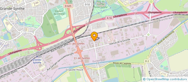 localisation de l'entreprise LAROQUE ET FILS à DUNKERQUE