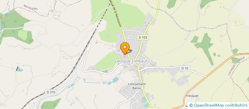 localisation de l'entreprise LAROQUEDIS à LAROQUE-TIMBAUT