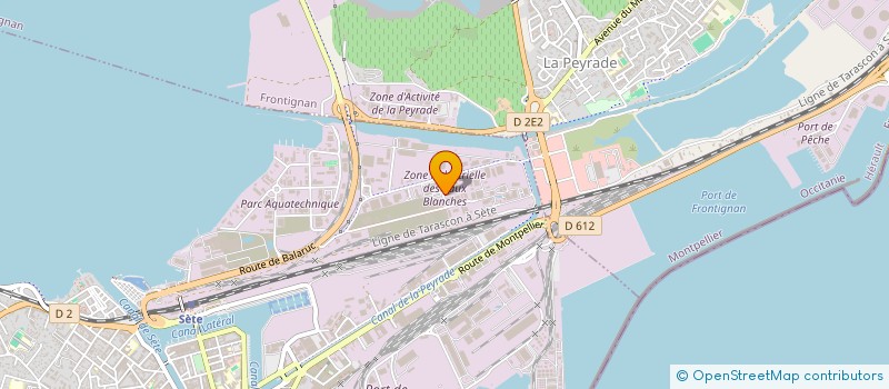 localisation de l'entreprise LAROSA INDUSTRIE  SETE