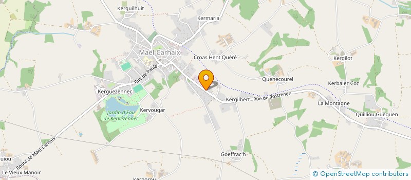 localisation de l'entreprise LAROSE CANDLE COMPANY  MAEL-CARHAIX